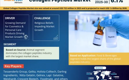 Global Collagen Peptides Components Market 2025 – Geographical Analysis, Latest Technology, Investment Opportunities, Future Trends and Outlook 2030