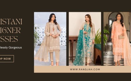 Discover Luxury Pakistani Designer Dresses at Rang Jah